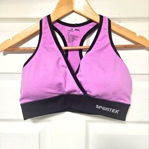 Sport Tek Mauve Sports Bra Sz L